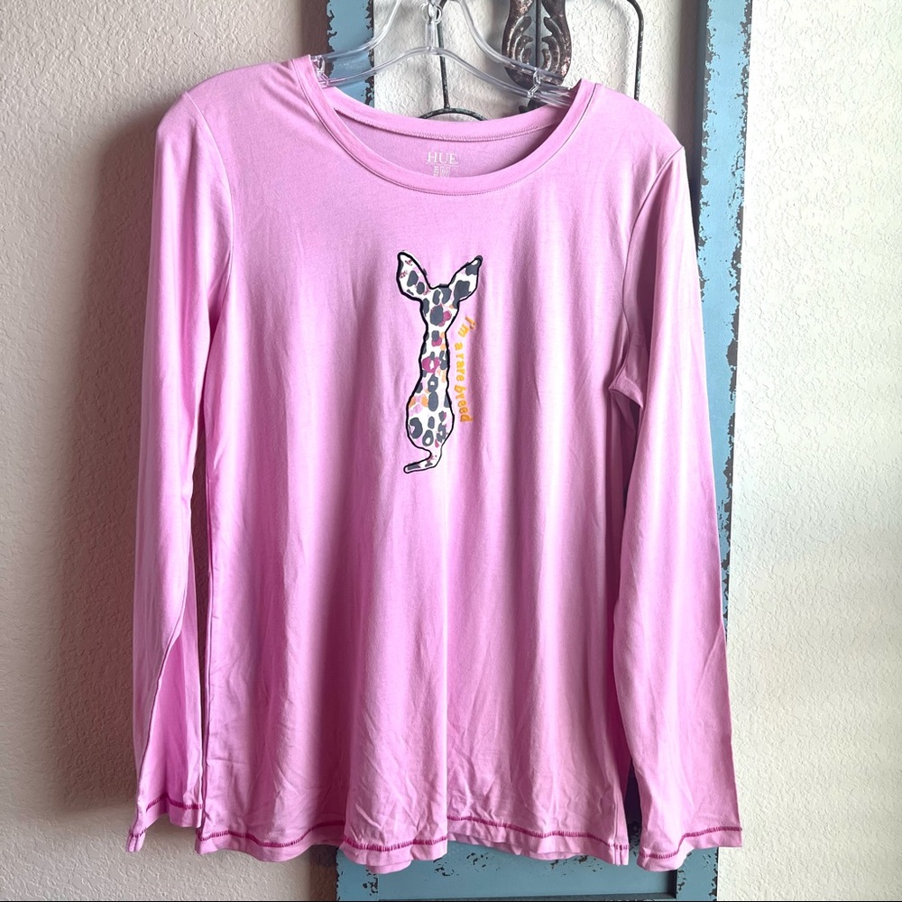Hue Pink Long Sleeve T-shirt, I’m a Rare Breed Dog Graphic